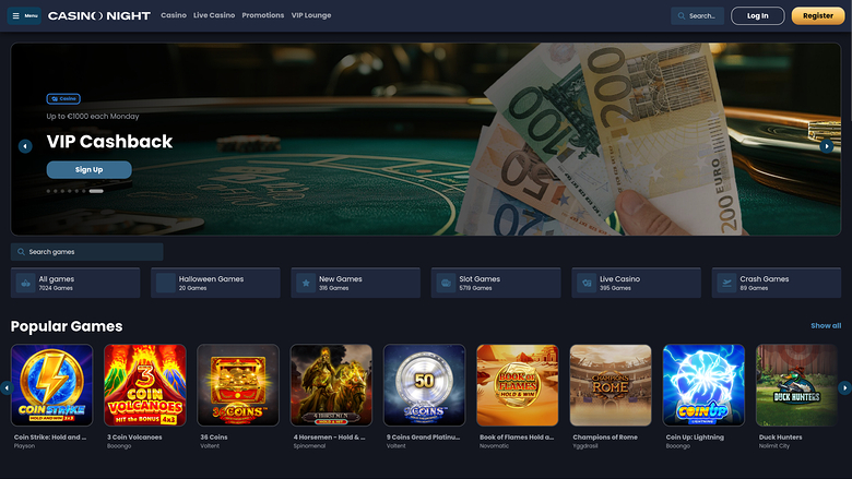 Casino Night — Homepage