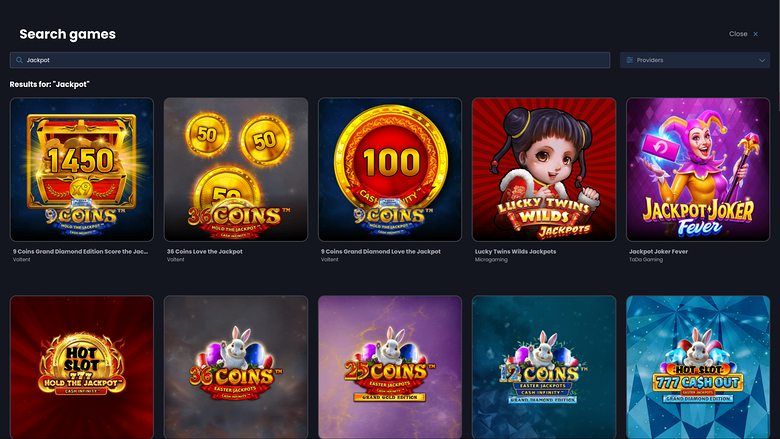 Casino Night — Jackpot games