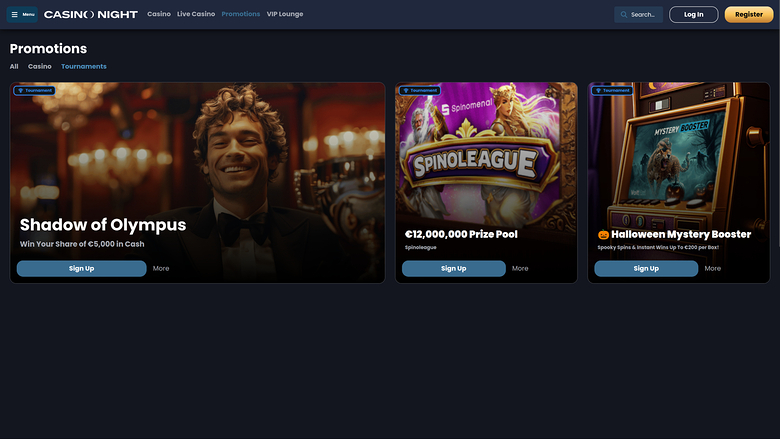 Casino Night — Tournaments