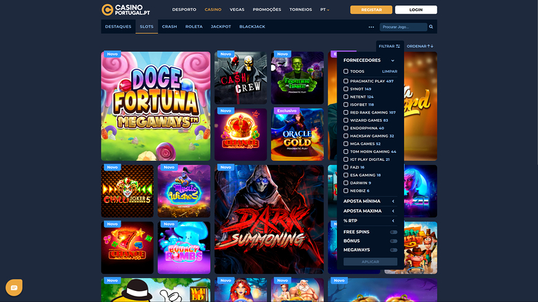 Casino Portugal — Games by studio
