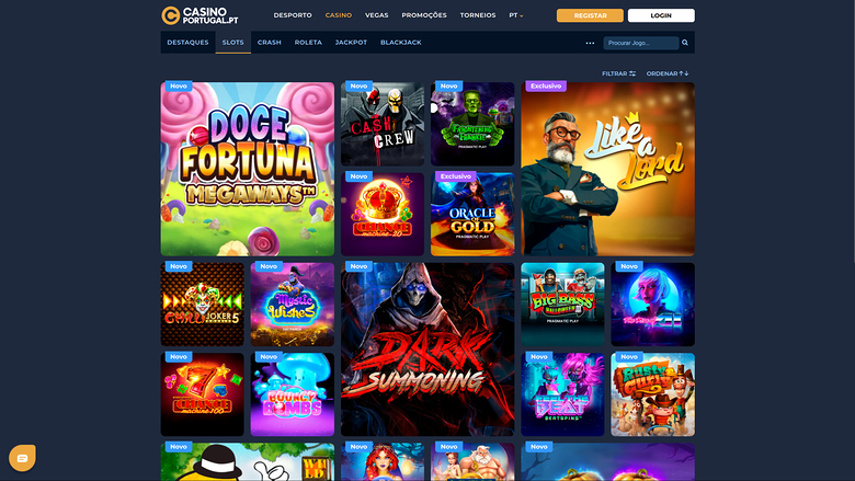Casino Portugal — Games lobby