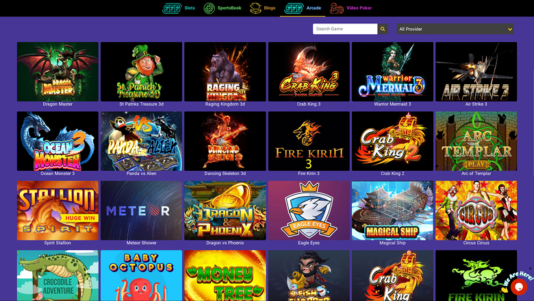 Casino Purple — Games lobby