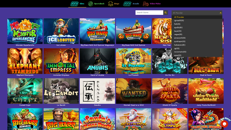 Casino Purple — Games by studio