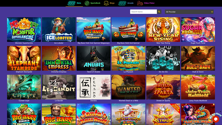 Casino Purple — Games lobby