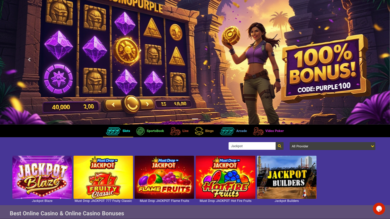 Casino Purple — Jackpot games