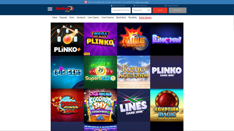 Casino RedKings — Games lobby