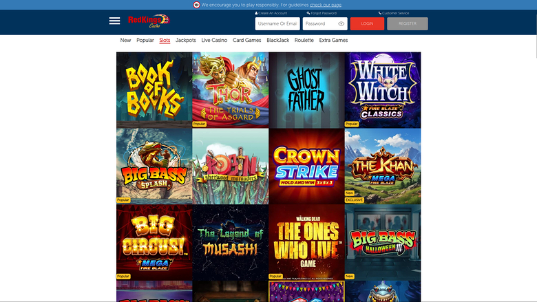 Casino RedKings — Games lobby