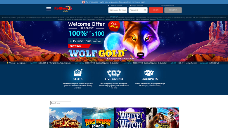 Casino RedKings — Homepage