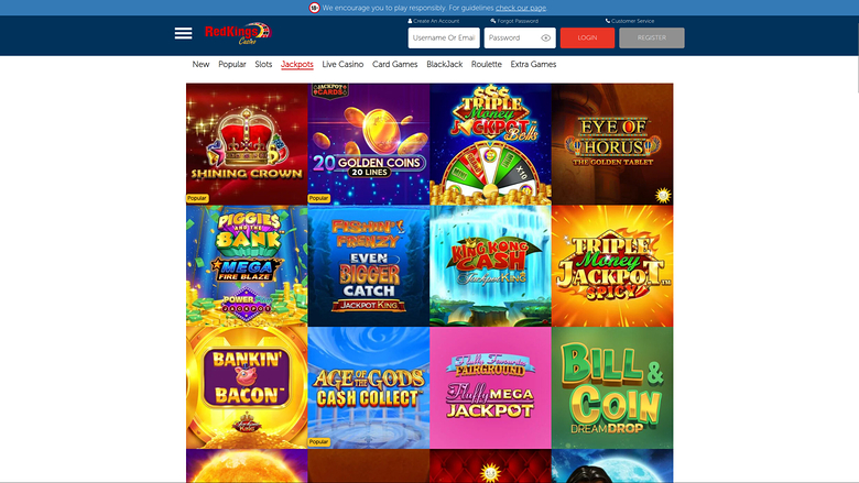 Casino RedKings — Jackpot games