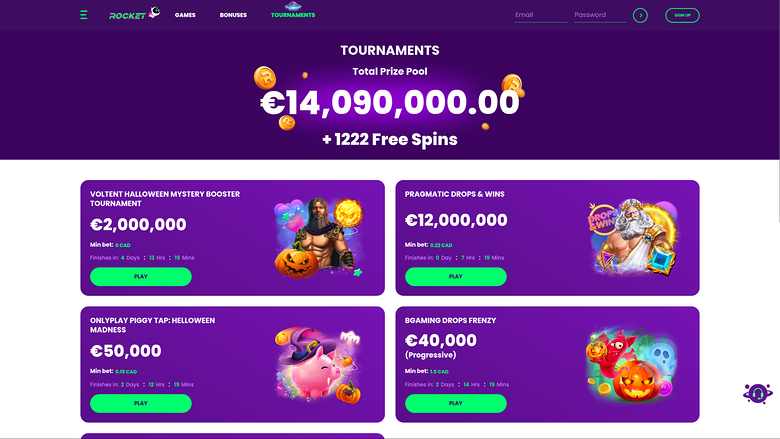 Casino Rocket — Tournaments