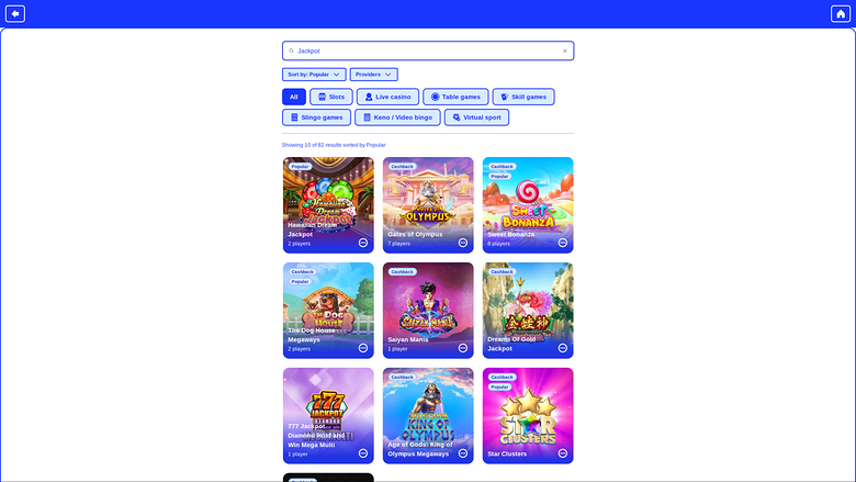 Casino Secret — Jackpot games