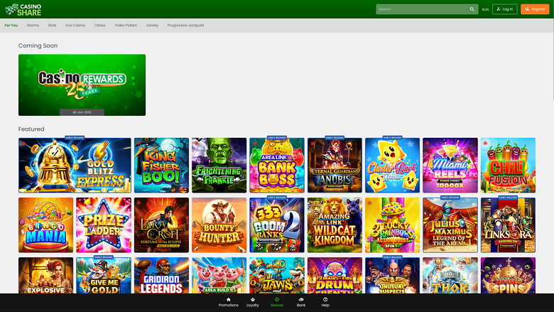 Casino Share — Homepage