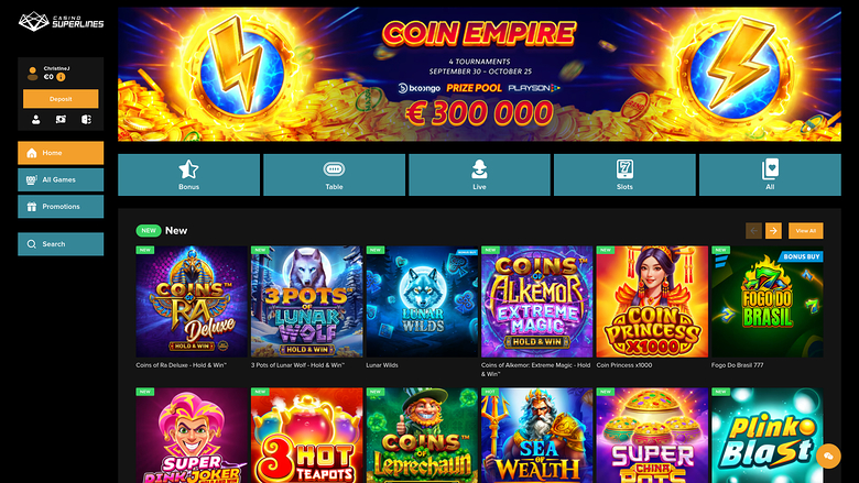 Casino Superlines — Homepage