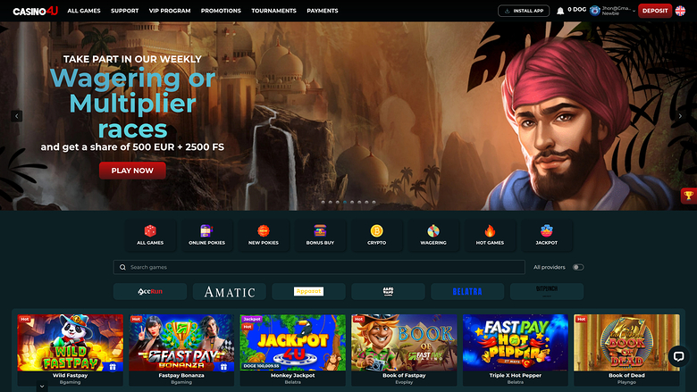 Casino4u — Homepage