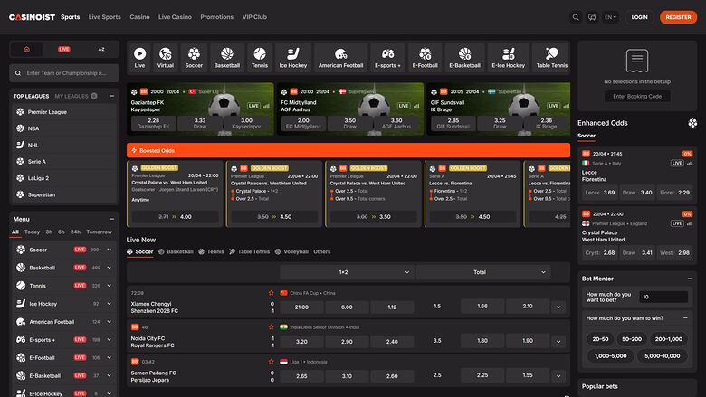 Casinoist Casino — Sportsbook