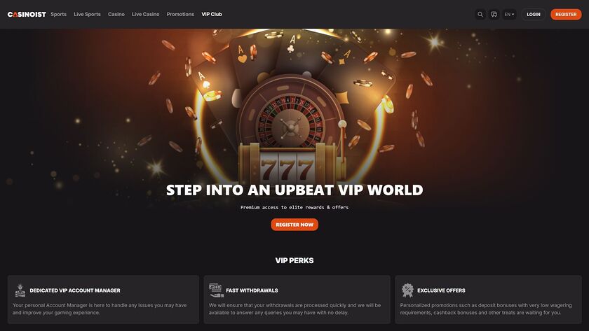 Casinoist Casino — VIP section