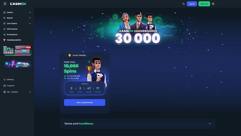 CasinOK — Tournaments