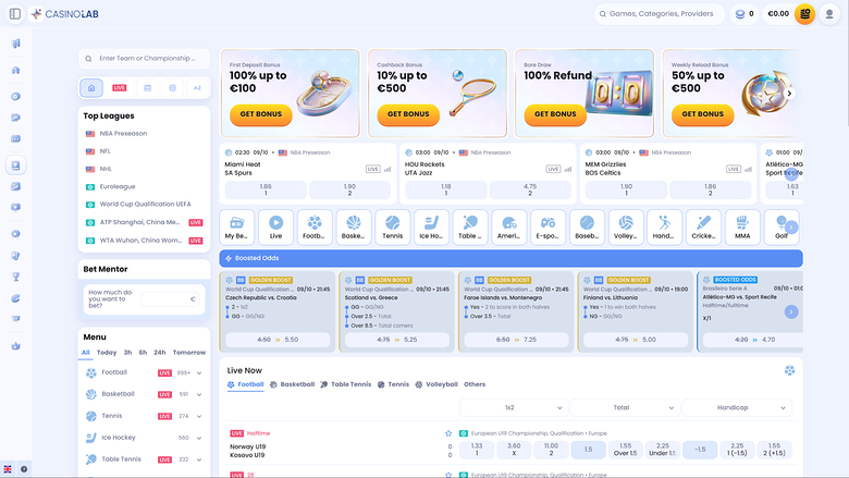 CasinoLab — Sportsbook