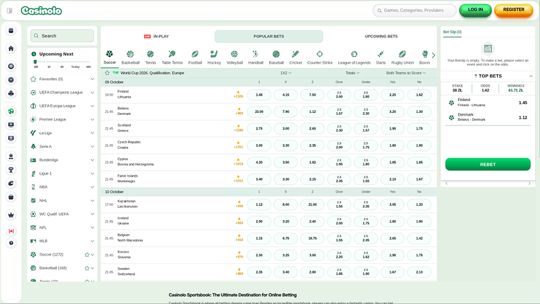 Casinolo Casino — Sportsbook
