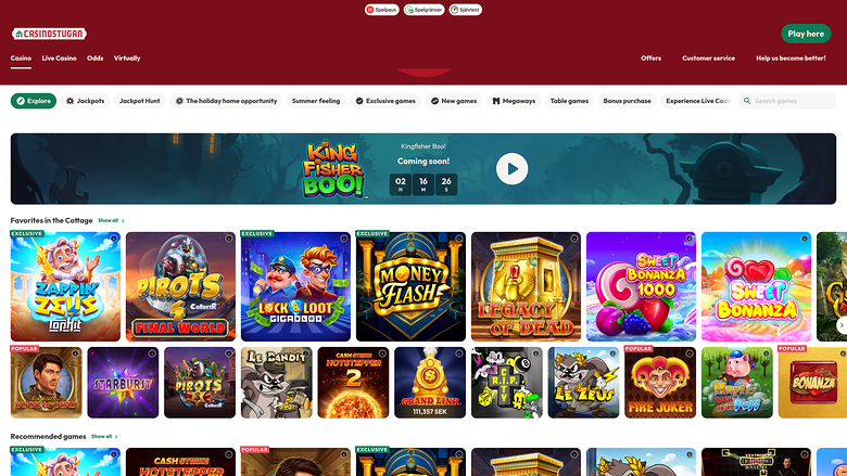 CasinoStugan — Games lobby