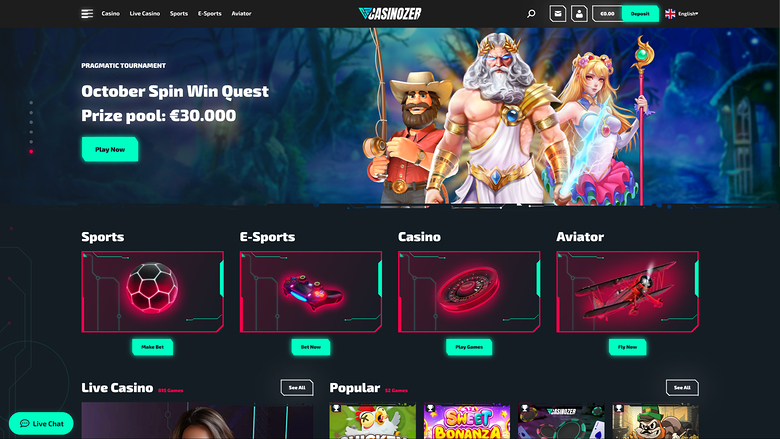Casinozer — Homepage