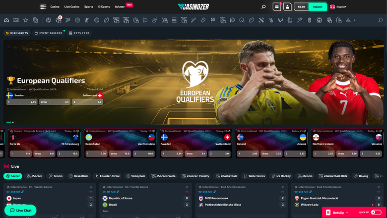 Casinozer — Sportsbook
