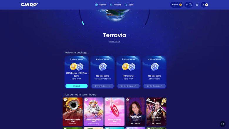 Casoo Casino — Promotions page