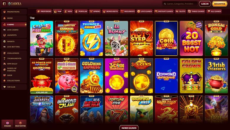 CasoolaCasino — Games lobby