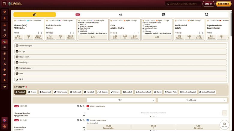 CasoolaCasino — Sportsbook
