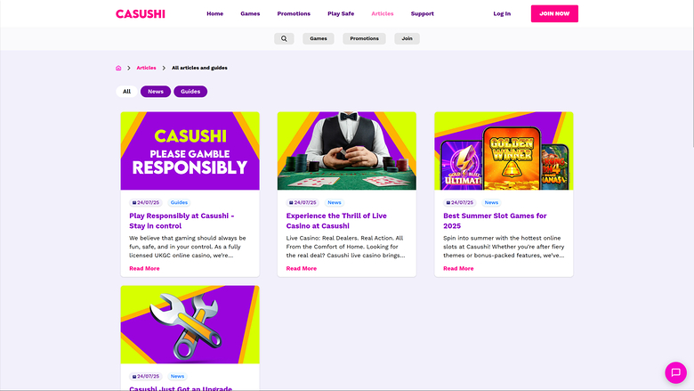 Casushi Casino — Articles