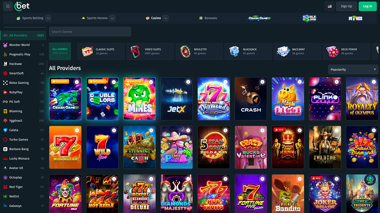 Cbet.gg Casino — Games by studio