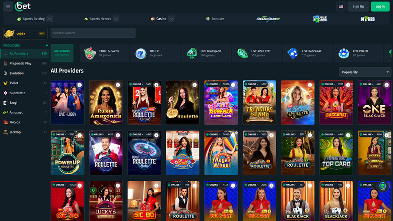 Cbet.gg Casino — Live dealer lobby