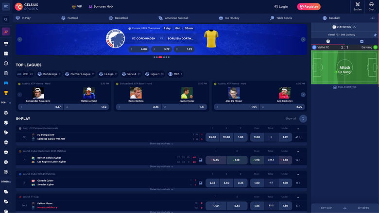 Celsius Casino — Sportsbook