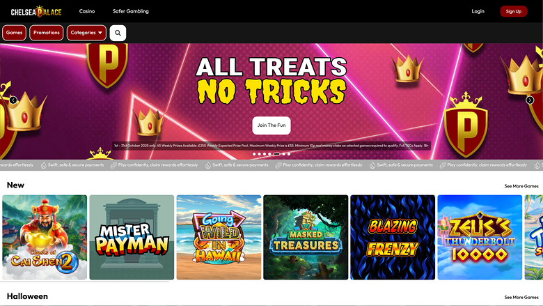Chelsea Palace Casino — Homepage