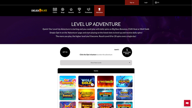 Chelsea Palace Casino — Level up adventure