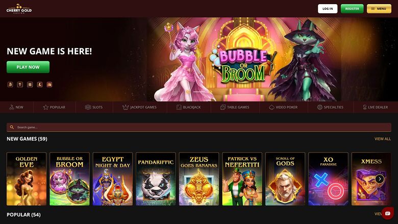 Cherry Gold Casino — Homepage