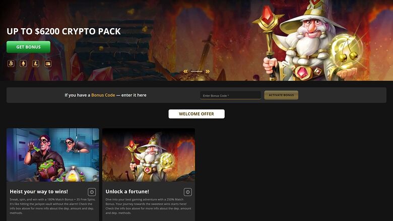 Cherry Gold Casino — Promotions page
