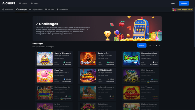 Chips.GG Casino — Chips gg challenges