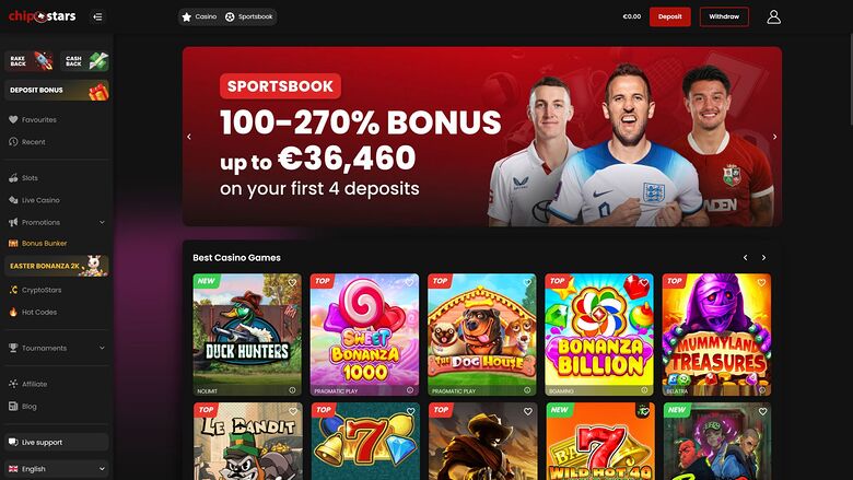 Chipstars.bet — Homepage