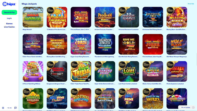 Chipz — Jackpot games