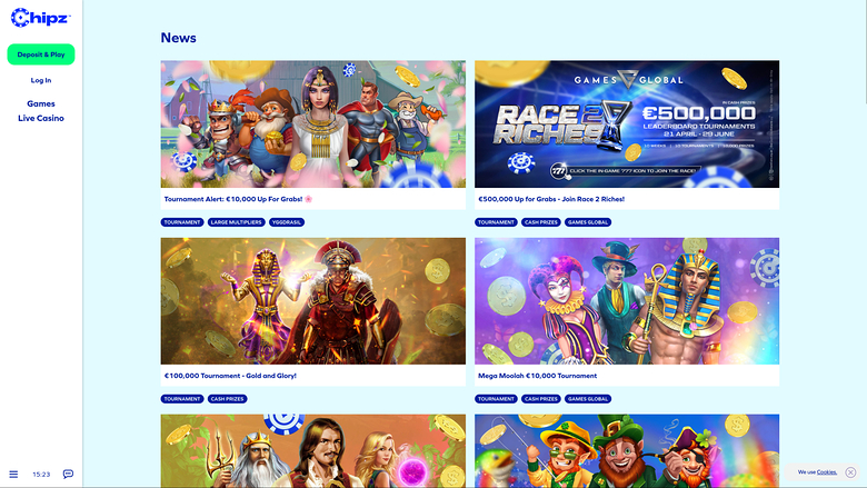 Chipz — Promotions page