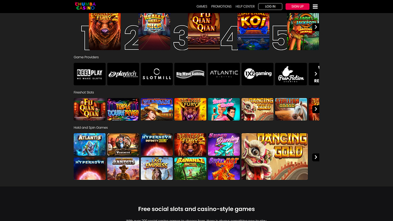 Chumba Casino — Games by studio