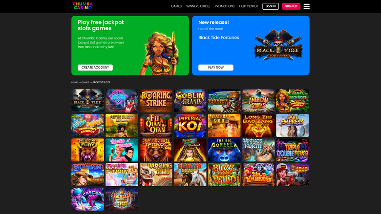 Chumba Casino — Jackpot games