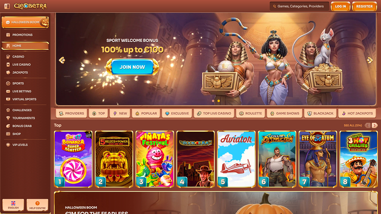 Cleobetra Casino — Homepage