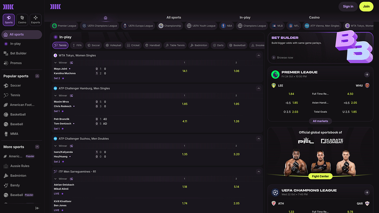CloudBet Casino — Sportsbook