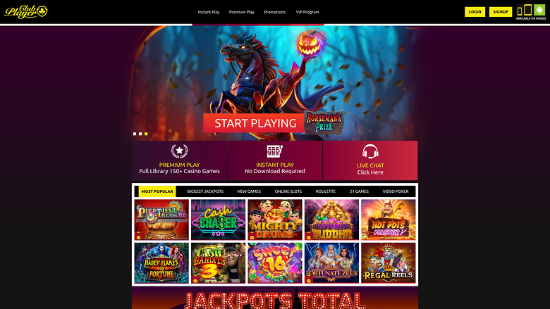 Club Player Casino — Homepage