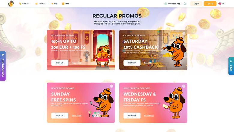 Cobber Casino — Promotions page