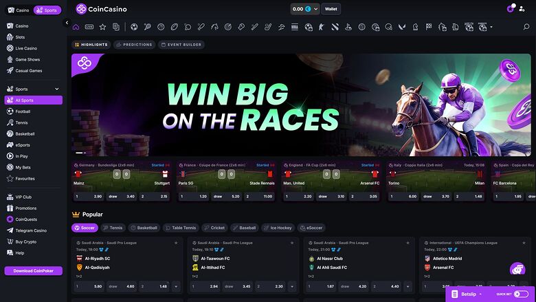 CoinCasino — Sportsbook