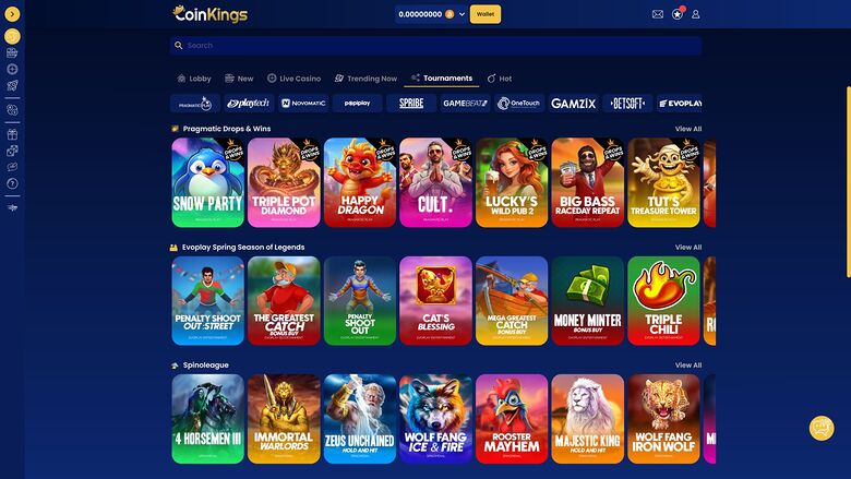 CoinKings Casino — Tournaments