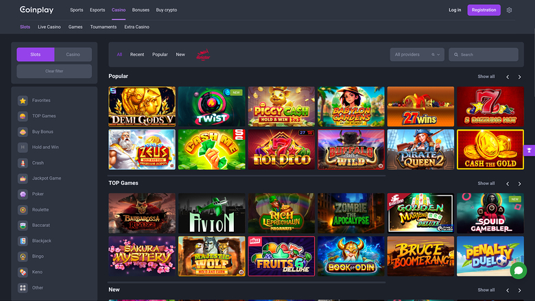 Coinplay Casino — Games lobby